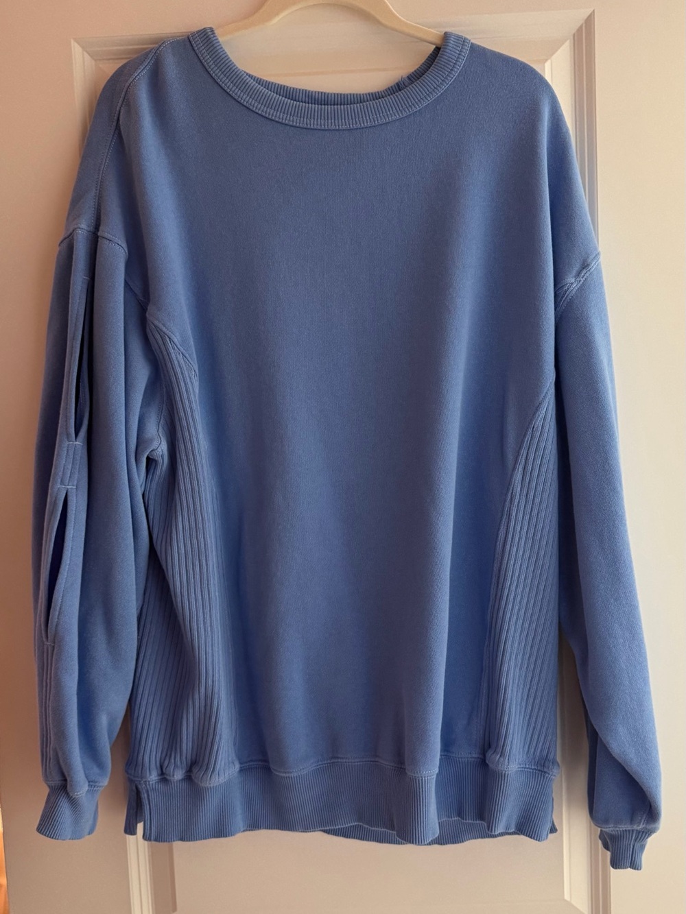 Aerie Tres Chic Keyhole Sweatshirt - M Dream Blue